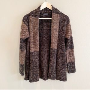 Chocolate Brown Ann Black Cardigan